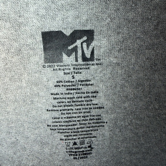 NWT MTV Retro Gray Logo T-Shirt - Picture 6 of 6
